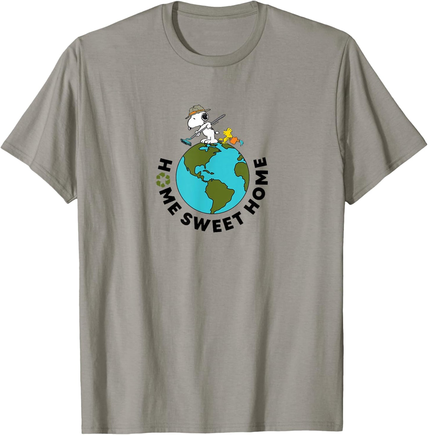 Peanuts - Earth Day Snoopy Home Sweet Home T-Shirt - T-Shirt | Sand