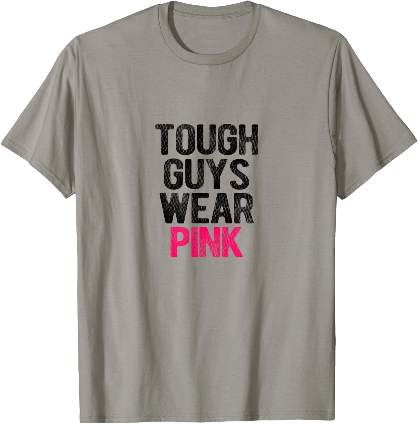 Tough Guys Wear Pink Tough Beast Cancer Awareness Men T-Shirt - T-Shirt | Sand