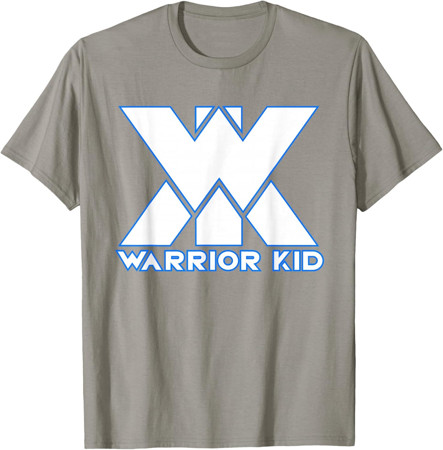 Kids and Adult Official Warrior Kid White and Blue Logo T-Shirt - T-Shirt | Sand