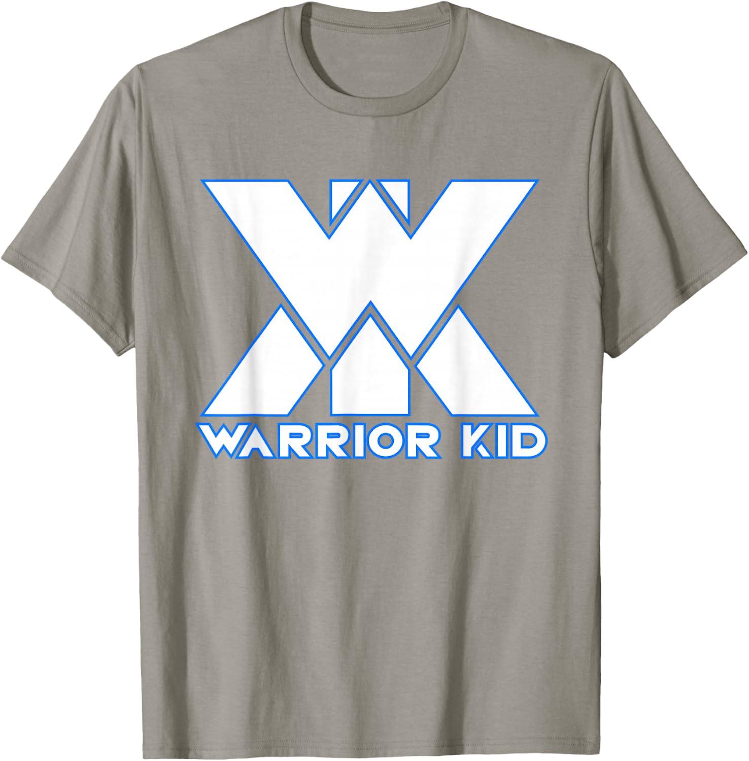 Kids and Adult Official Warrior Kid White and Blue Logo T-Shirt - T-Shirt | Sand