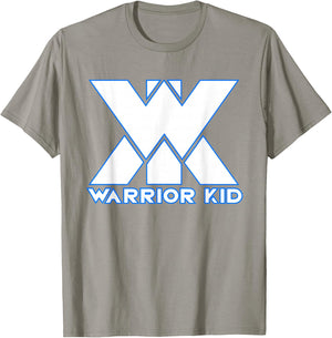 Kids and Adult Official Warrior Kid White and Blue Logo T-Shirt - T-Shirt | Sand