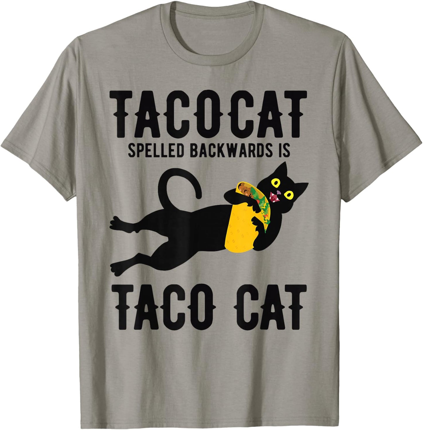Funny Taco Cat Boys Girls Cinco De Mayo Taco Tuesday T-Shirt - T-Shirt | Sand