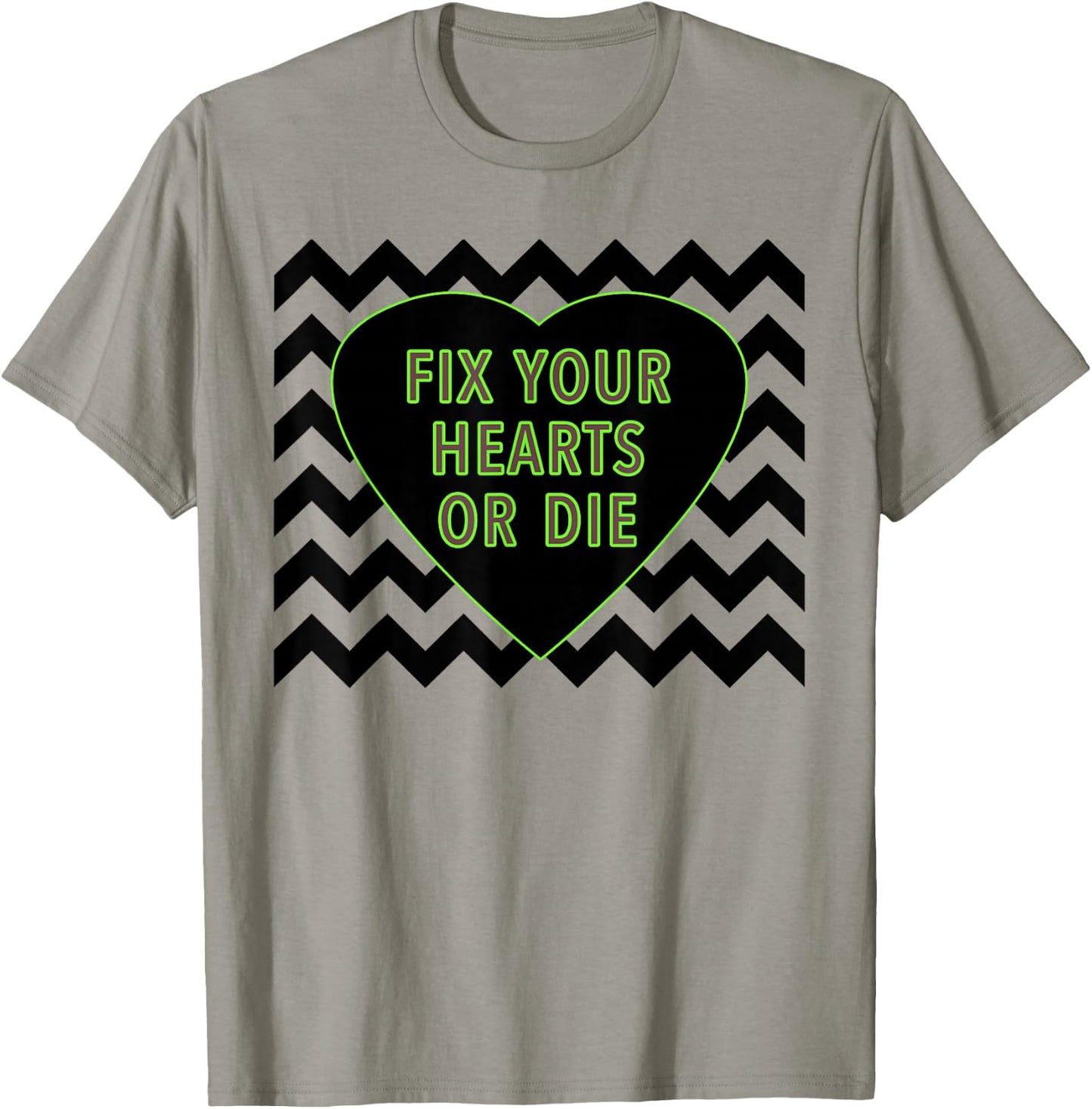 Fix Your Hearts or Die - - Black Lodge T-Shirt - T-Shirt | Sand