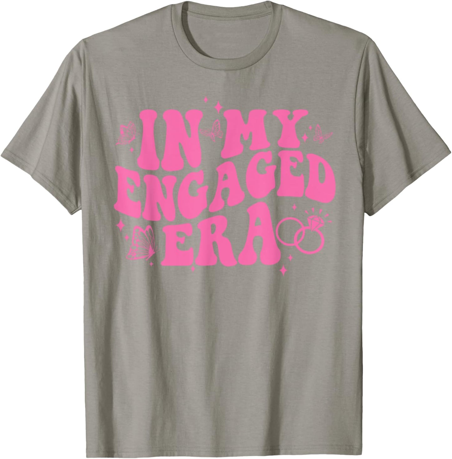 In My Engaged Era Groovy Bride Bachelorette Party Bridesmaid T-Shirt - T-Shirt | Sand