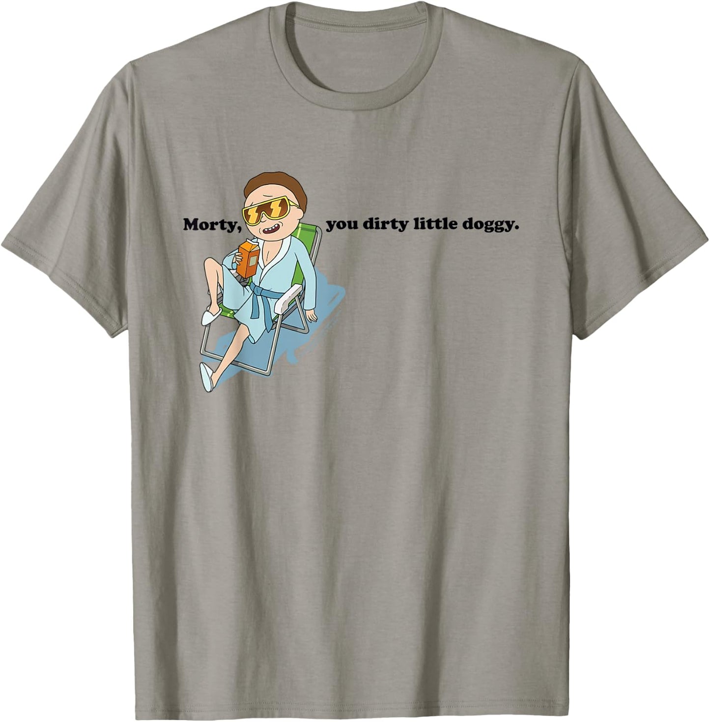 Rick and Morty Morty You Dirty Little Doggy T-Shirt - T-Shirt | Sand
