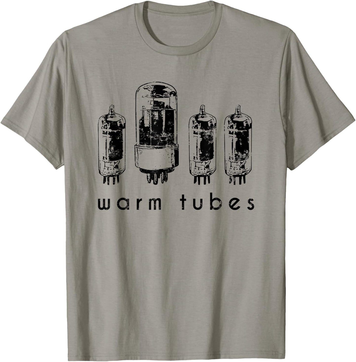Warm Tubes Vacuum Tube for Radio and Amp Collectors T-Shirt - T-Shirt | Sand