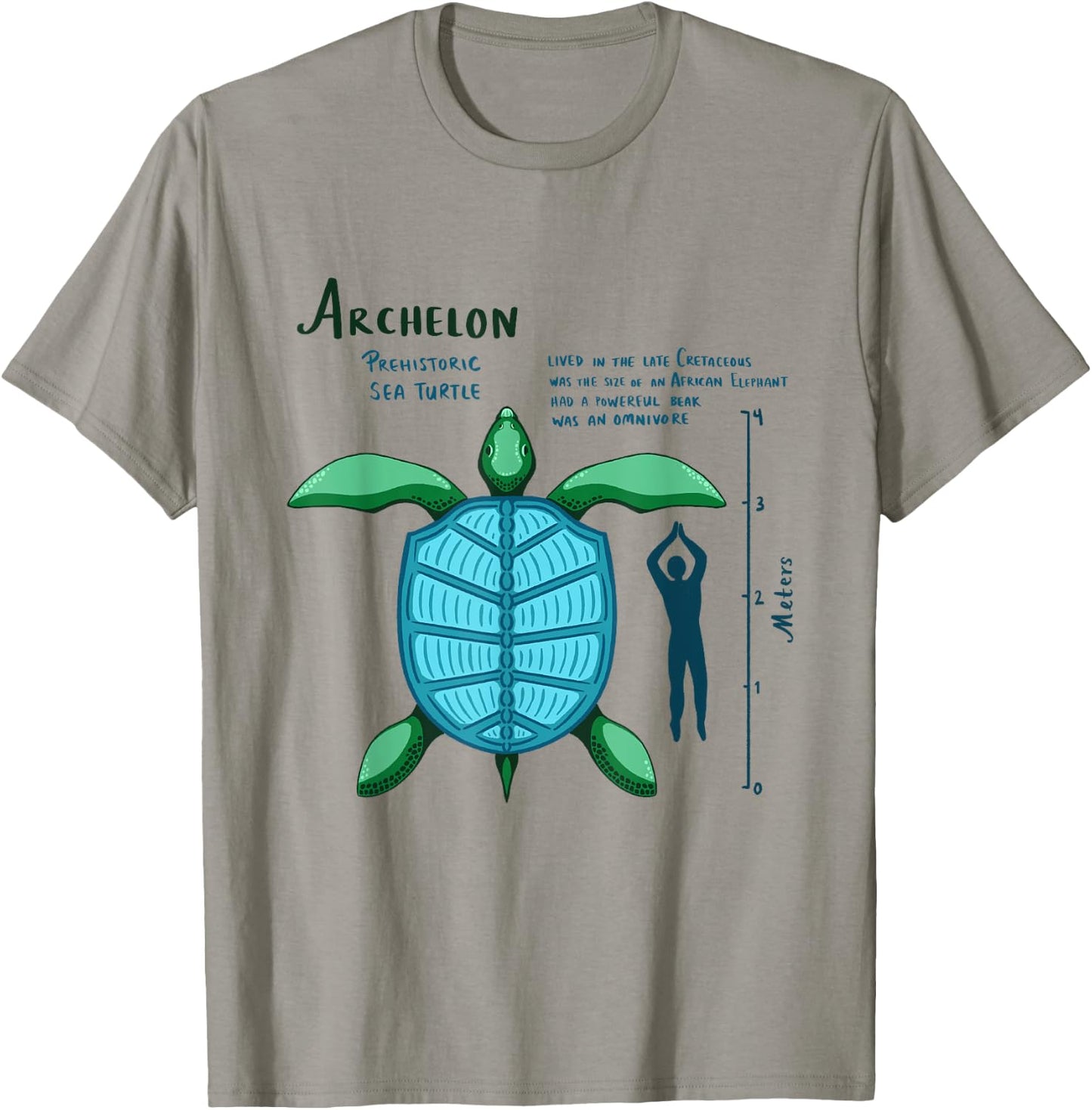 Cretaceous Creatures - Archelon T-Shirt - T-Shirt | Sand