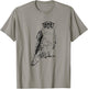 Hipster Hawk in Nerd Glasses Bird Animal T-Shirt - T-Shirt | Sand