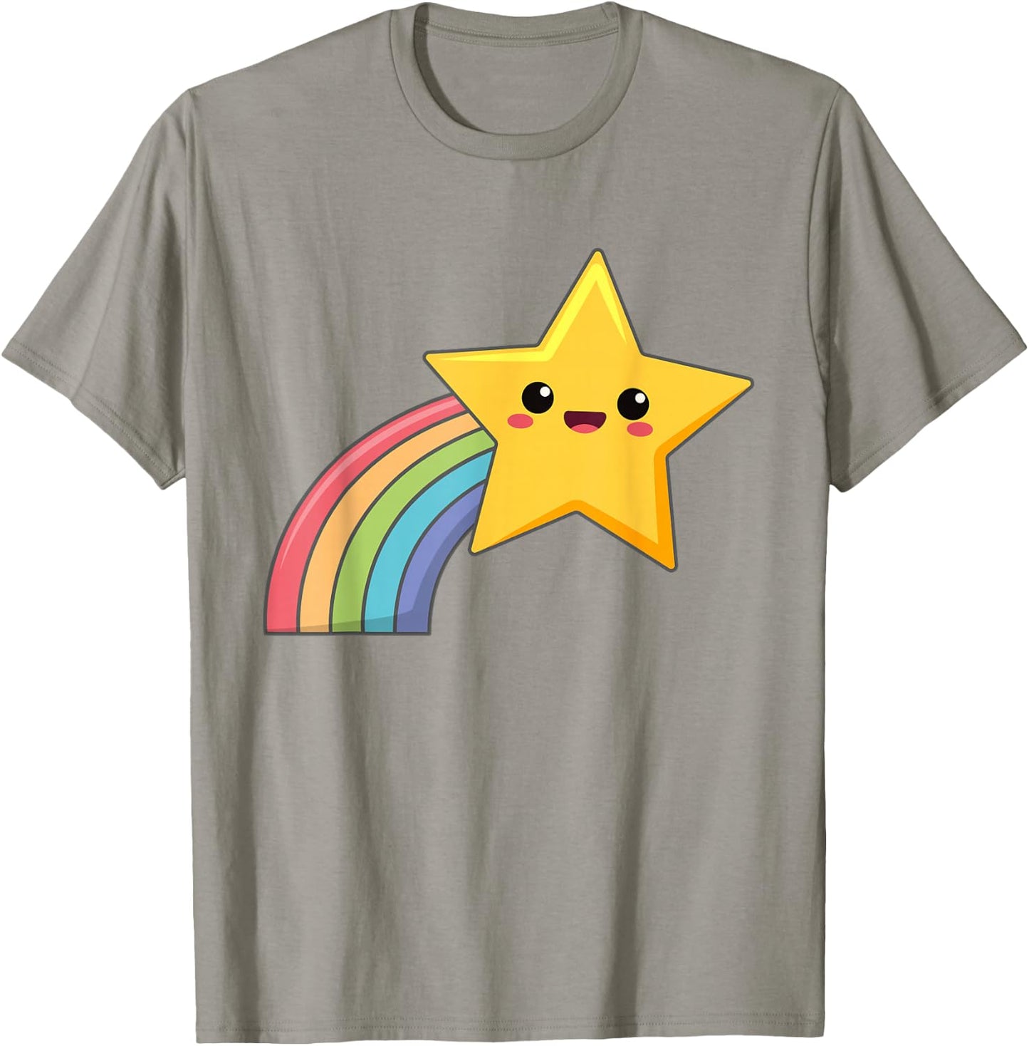 Shooting Rainbow Star T-Shirt - T-Shirt | Sand