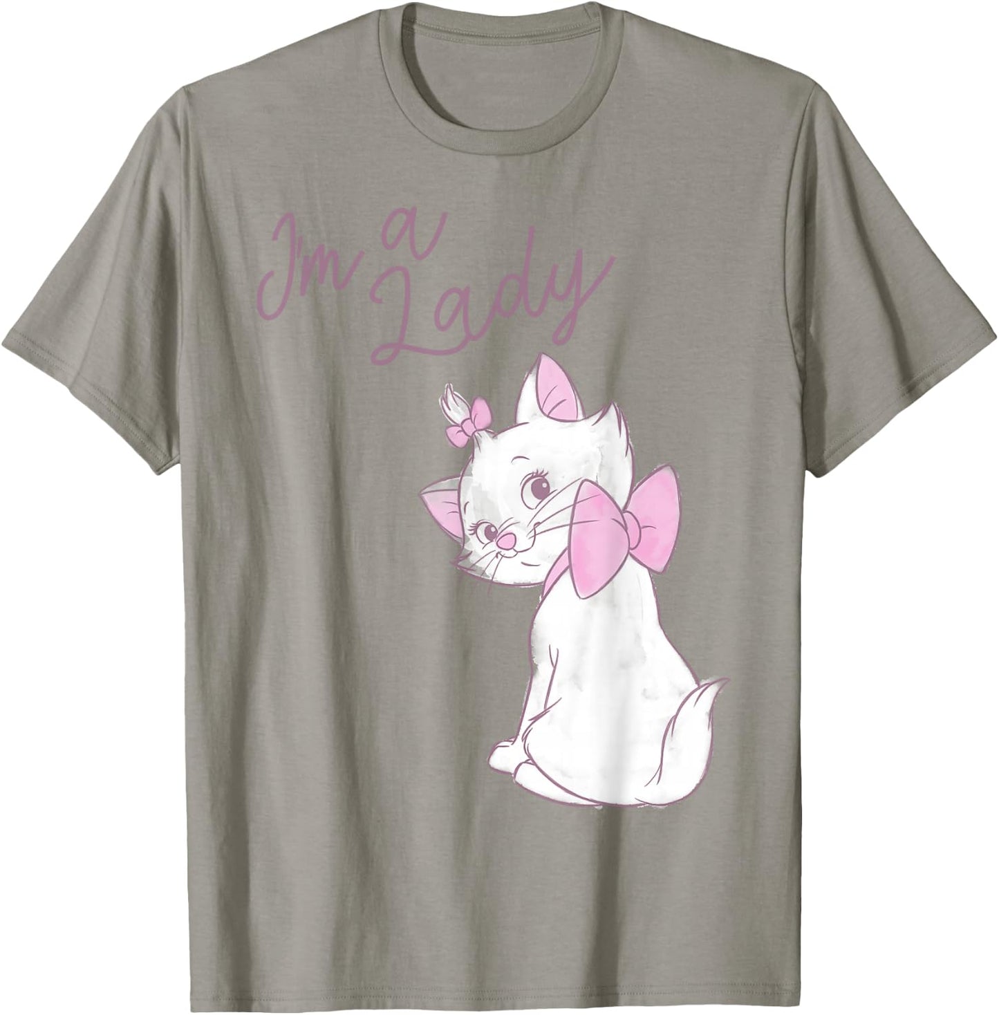 Disney The Aristocats Marie I'm A Lady Text T-Shirt - T-Shirt | Sand