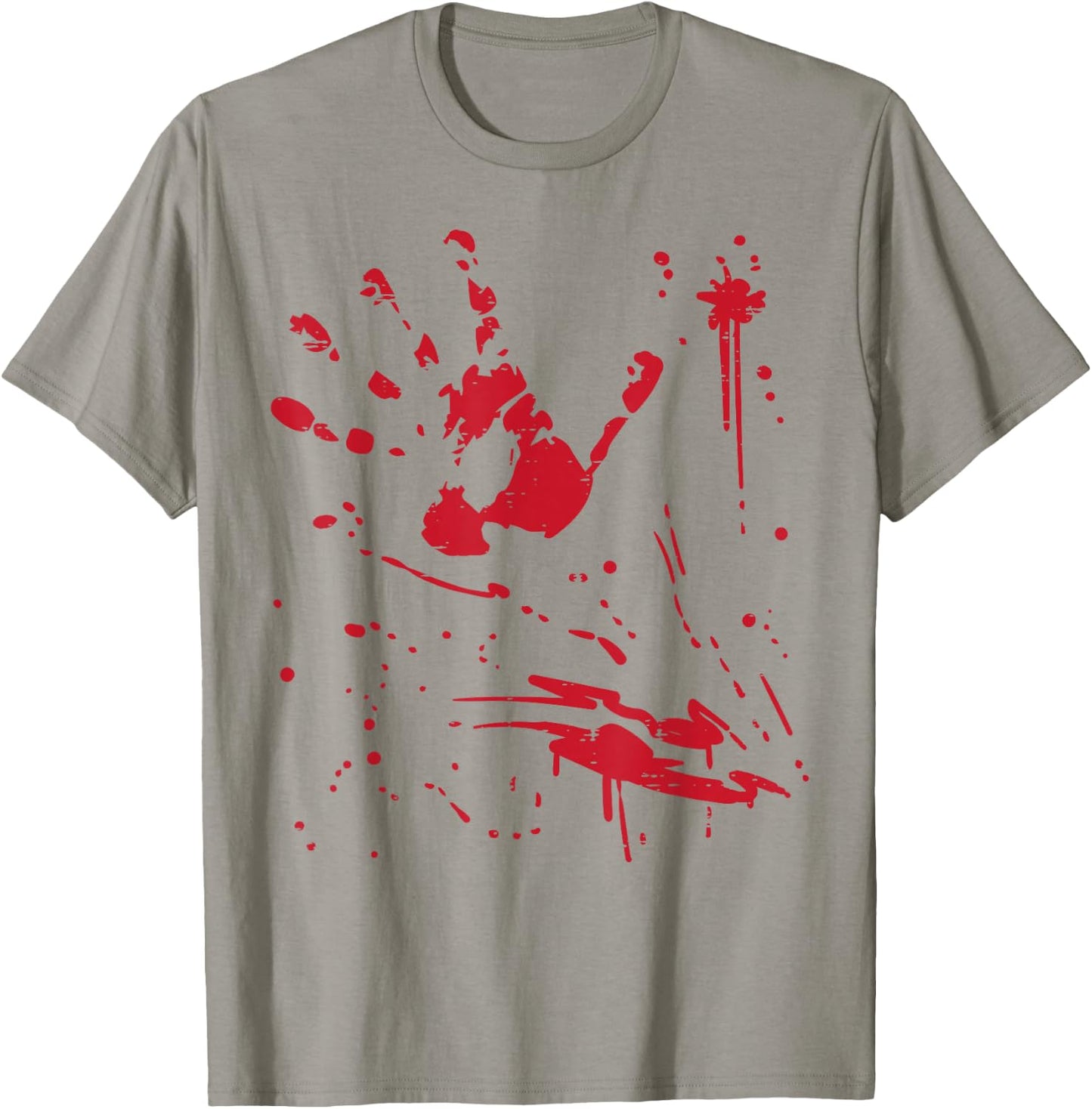 Bloody Handprint Funny Halloween Costume Men Women Kids T-Shirt - T-Shirt | Sand