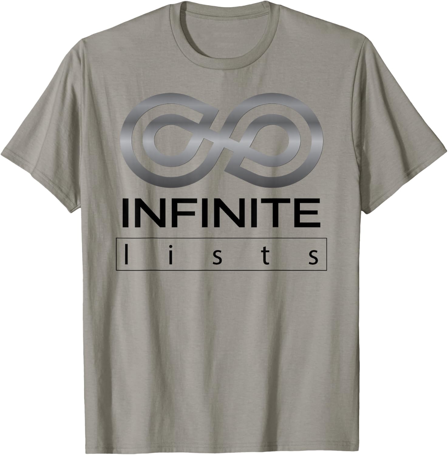 Funny Infinite Lists Men Woman Kids 5 colors T-Shirt - T-Shirt | Sand