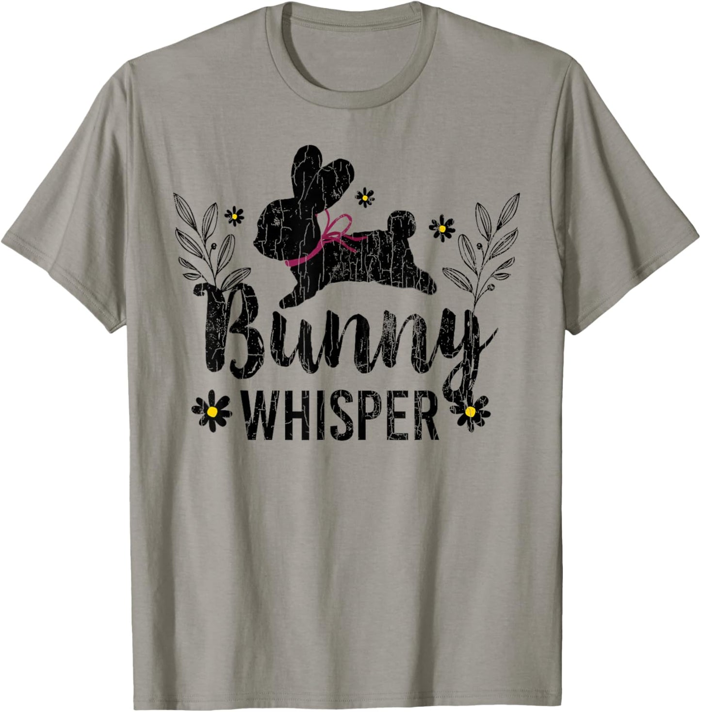 Bunny Whisperer Funny Rabbit Graphic T-Shirt - T-Shirt | Sand