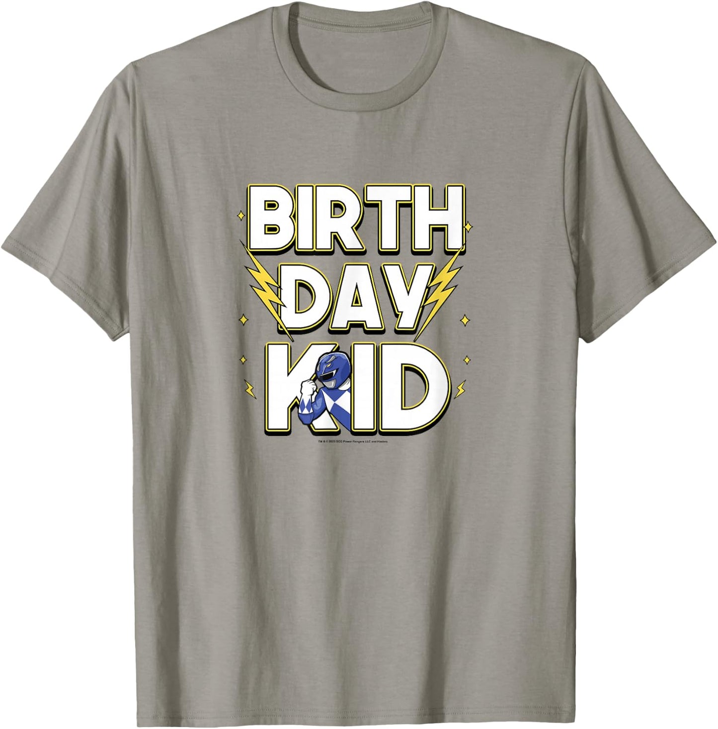 Power Rangers Birthday Kid Electrifying Blue Ranger T-Shirt - T-Shirt | Sand