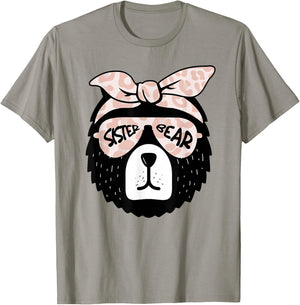 Sister Bear Face Sunglasses Mother Mom Mommy Mother's Day T-Shirt - T-Shirt | Sand