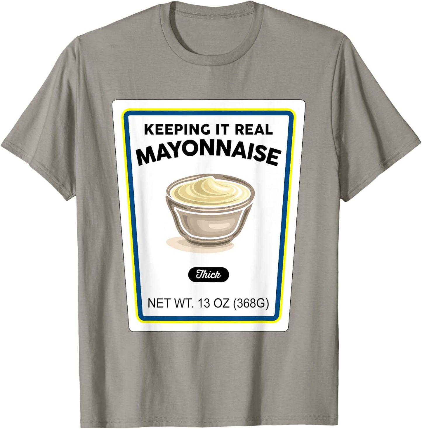 Halloween Matching Costume Real Mayonnaise Bottle Label T-Shirt - T-Shirt | Sand