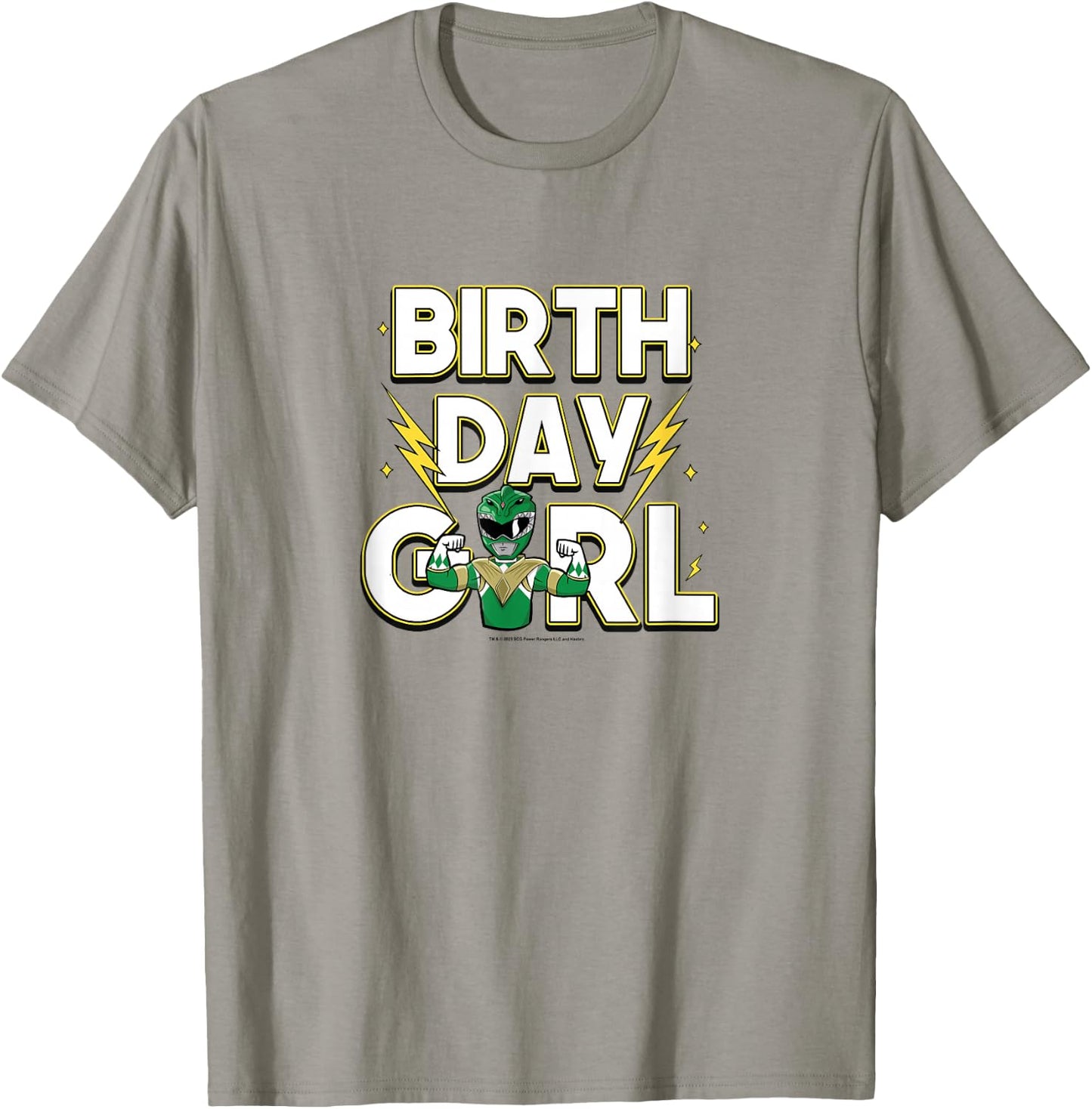 Power Rangers Birthday Girl Electrifying Green Ranger T-Shirt - T-Shirt | Sand