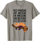 Red Pandas Are Awesome I'm Awesome Therefore I'm A Red Panda T-Shirt - T-Shirt | Sand