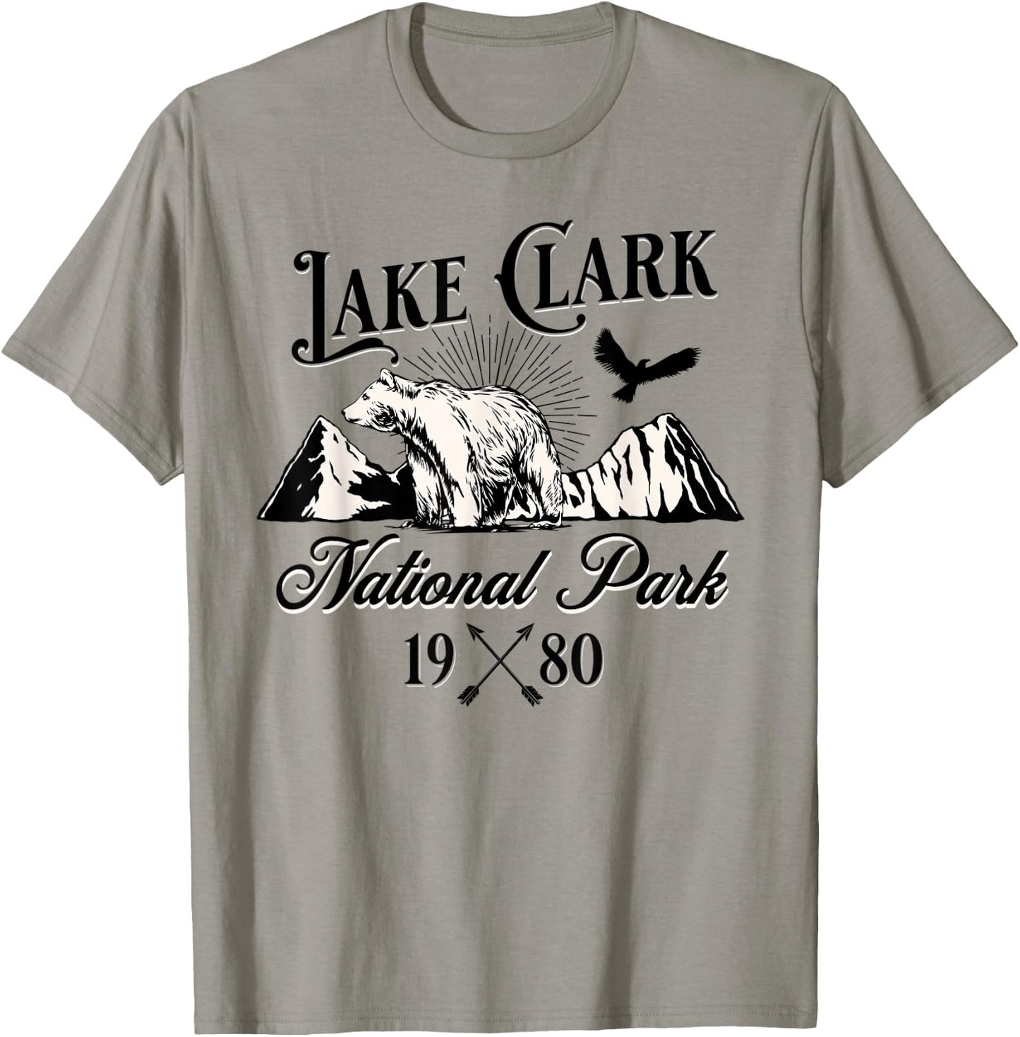 Lake Clark National Park Alaska Nature Bear Hike Outdoors T-Shirt - T-Shirt | Sand