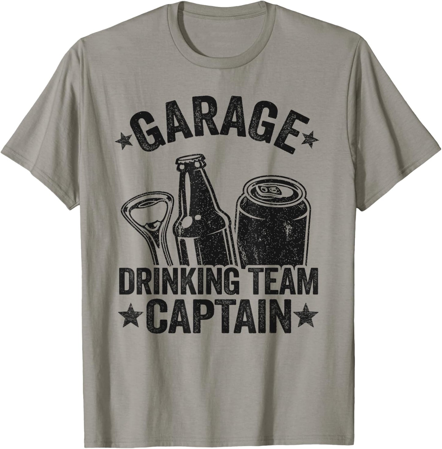 Funny Beer Garage Drinker Garage Drinking Team Captain T-Shirt - T-Shirt | Sand