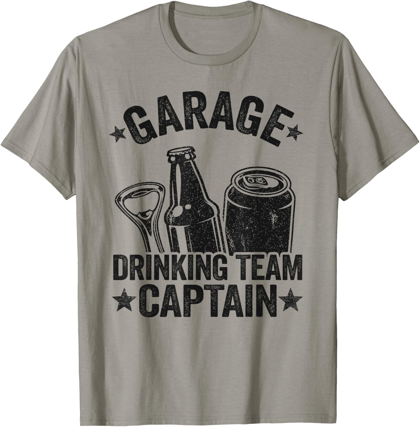 Funny Beer Garage Drinker Garage Drinking Team Captain T-Shirt - T-Shirt | Sand