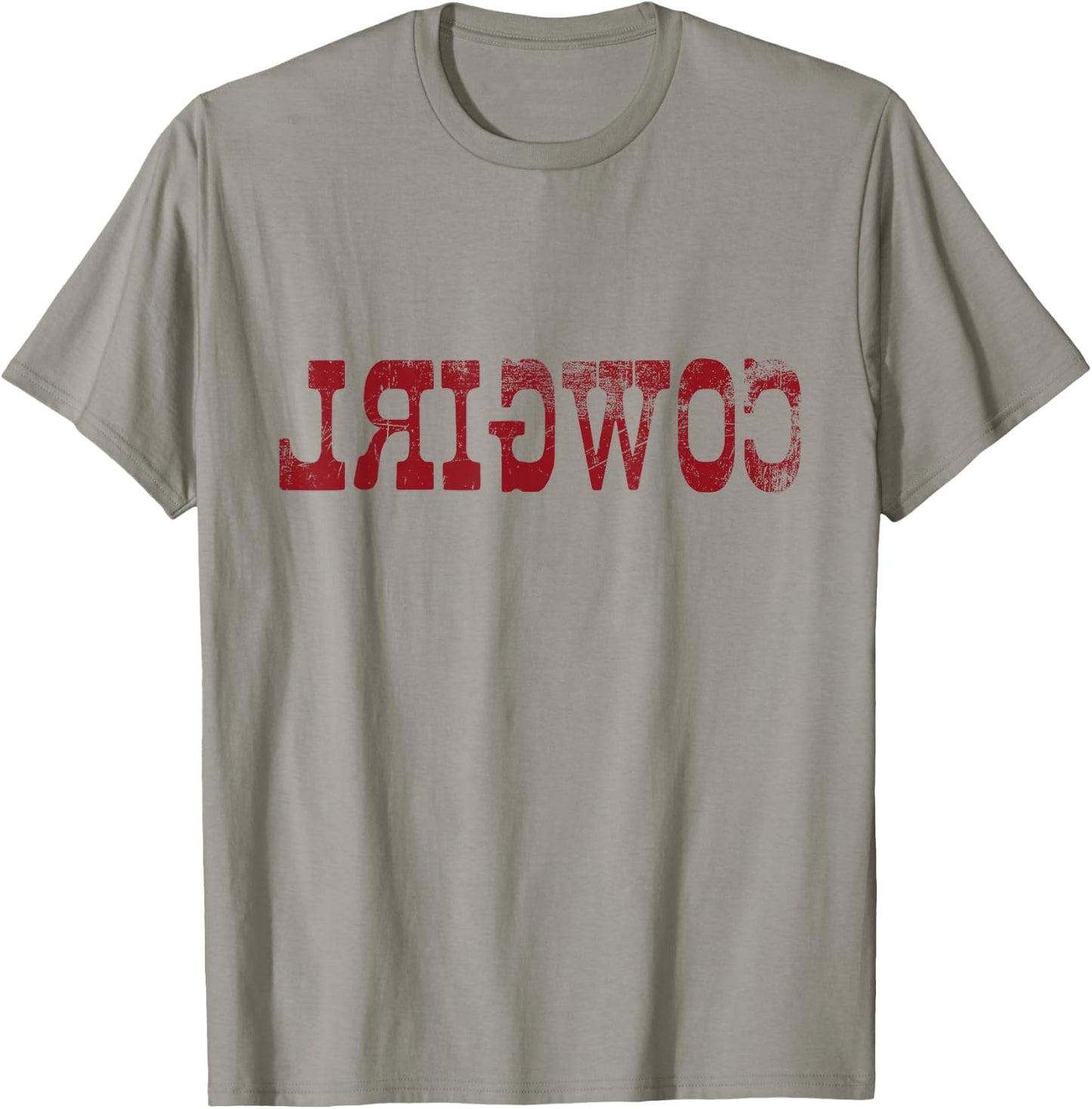 Vintage Reverse Cowgirl Rodeo Western Country Southern Gift T-Shirt - T-Shirt | Sand