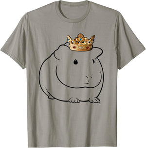 Guinea Pig Wearing Crown T-Shirt - T-Shirt | Sand