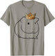 Guinea Pig Wearing Crown T-Shirt - T-Shirt | Sand