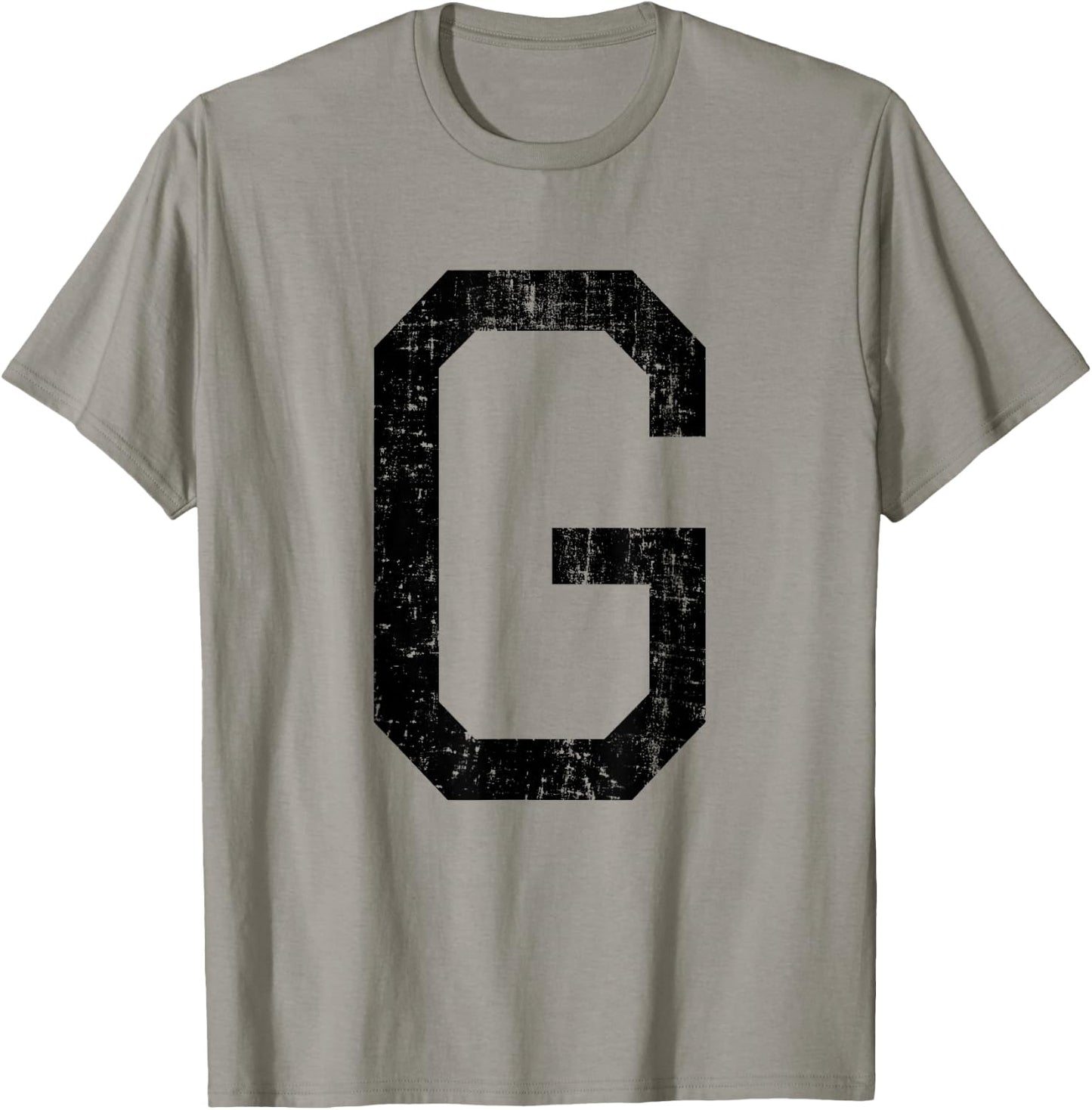Letter G Capital Alphabet Initial School College Varsity T-Shirt - T-Shirt | Sand
