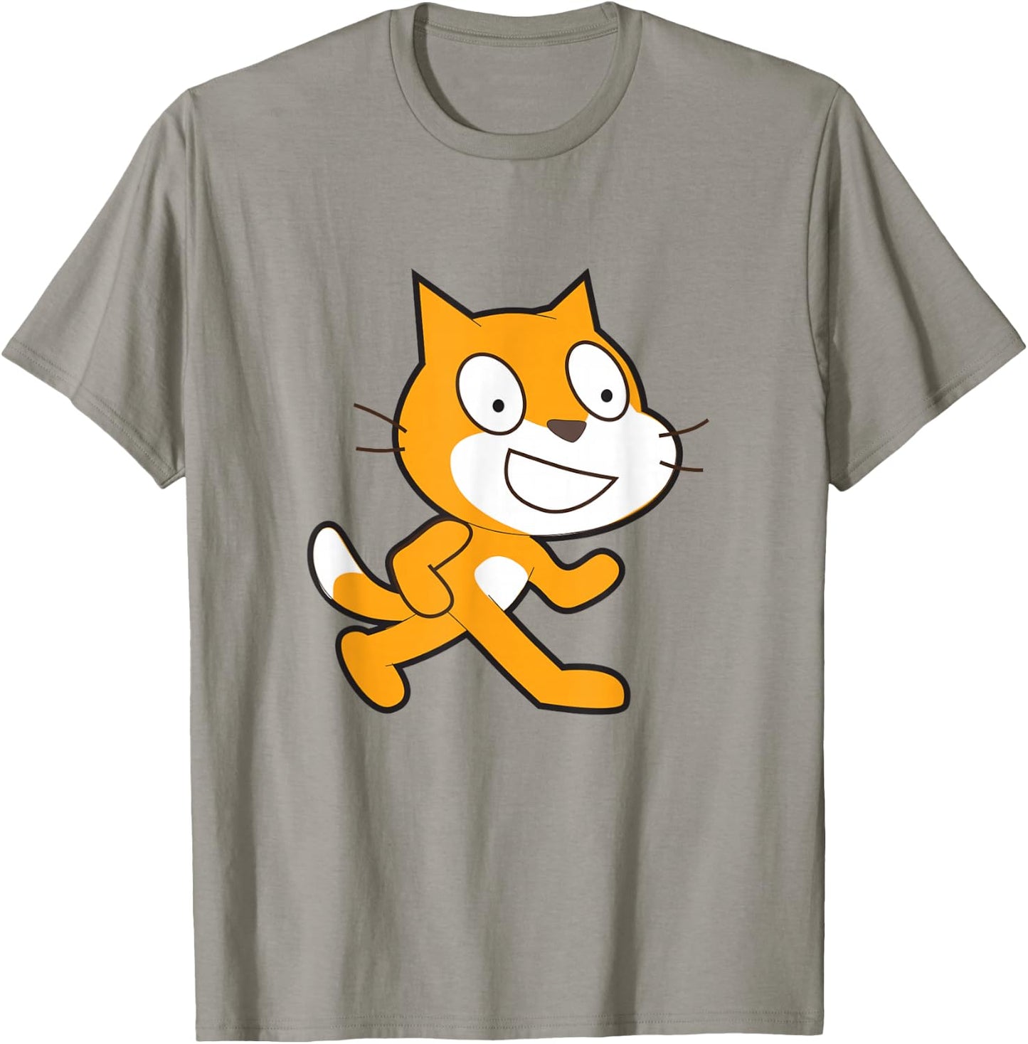 Scratch Programming Language Official Mascot Cat T-Shirt - T-Shirt | Sand