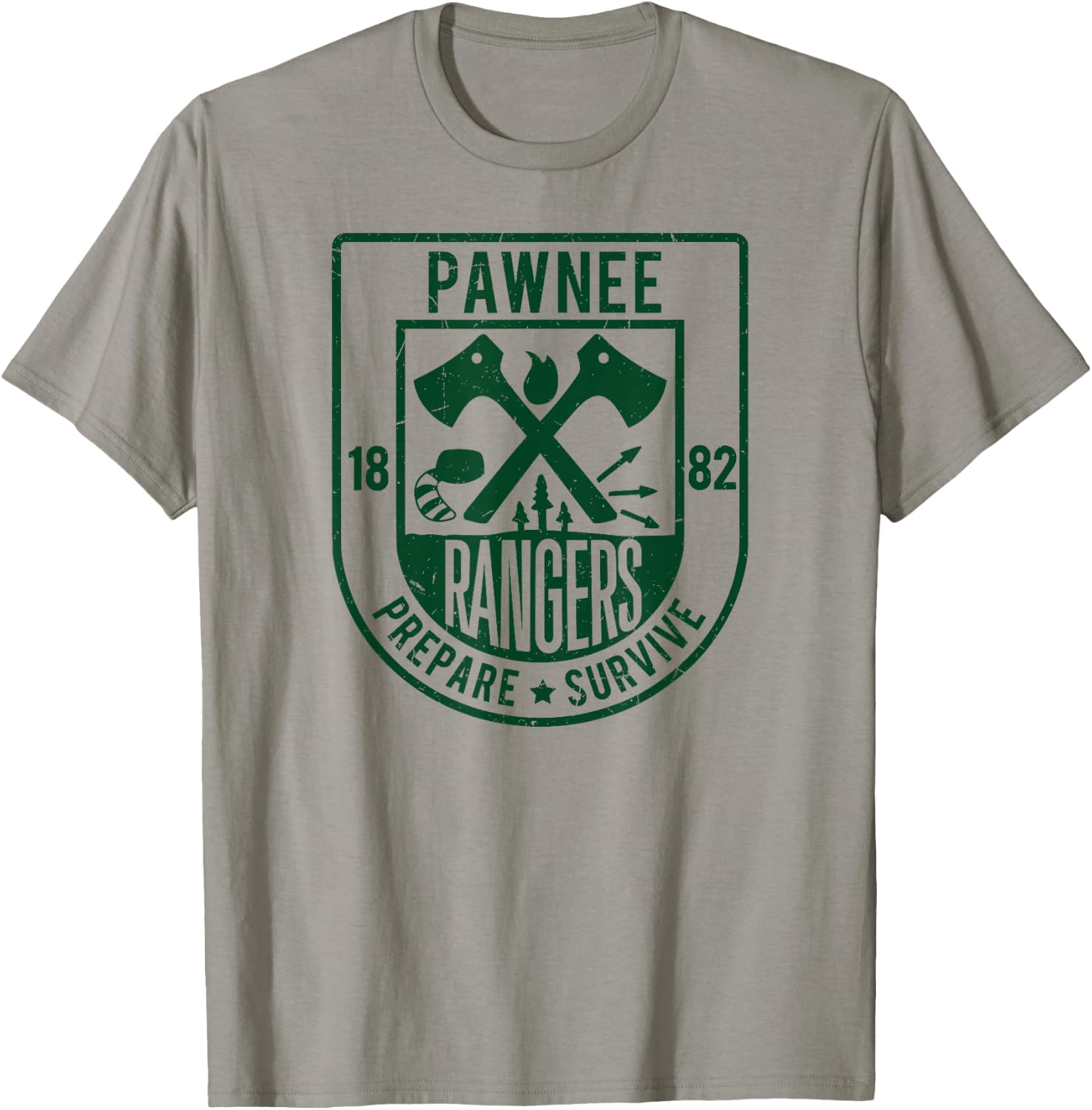 Men's Pawnee Rangers Goddesses Scout Vintage T-Shirt - T-Shirt | Sand