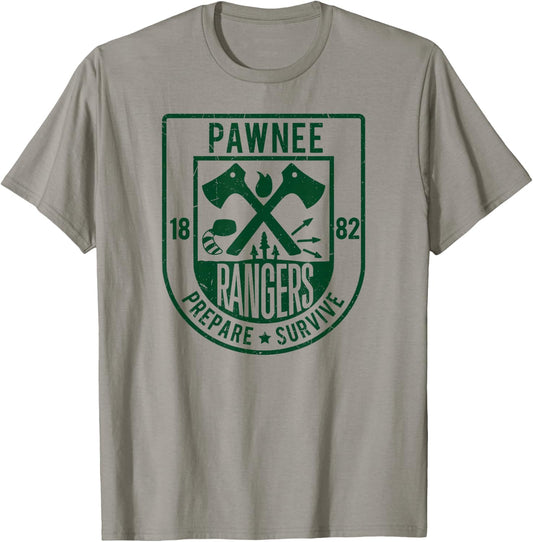 Men's Pawnee Rangers Goddesses Scout Vintage T-Shirt - T-Shirt | Sand