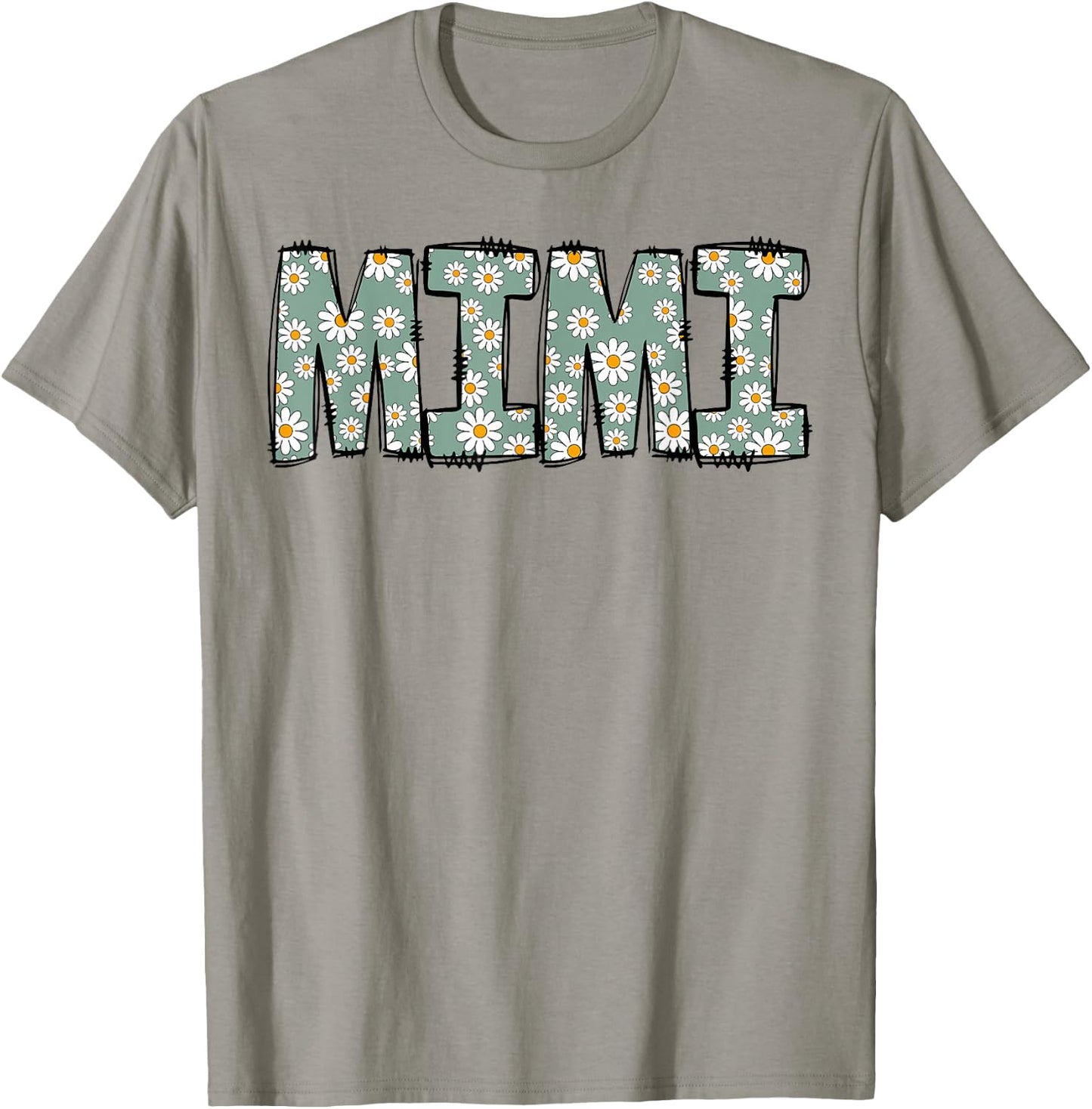 Retro Mimi Colorful Flowers Groovy Daisy Flower T-Shirt - T-Shirt | Sand
