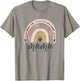 Boho Rainbow Mama Mom Mommy New Mom Mother's Day T-Shirt - T-Shirt | Sand