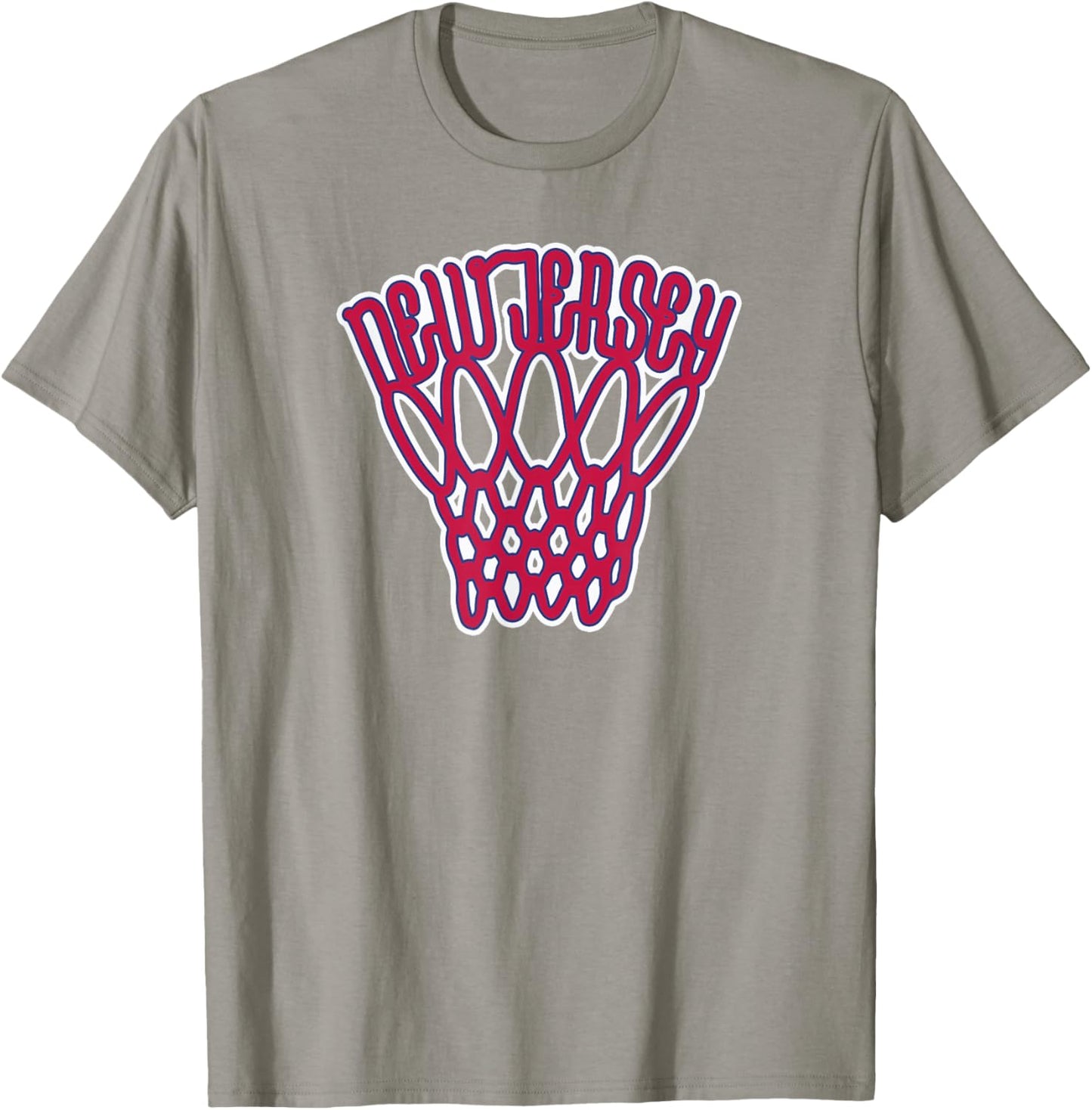 New Jersey Basketball Net Vintage T-Shirt - T-Shirt | Sand