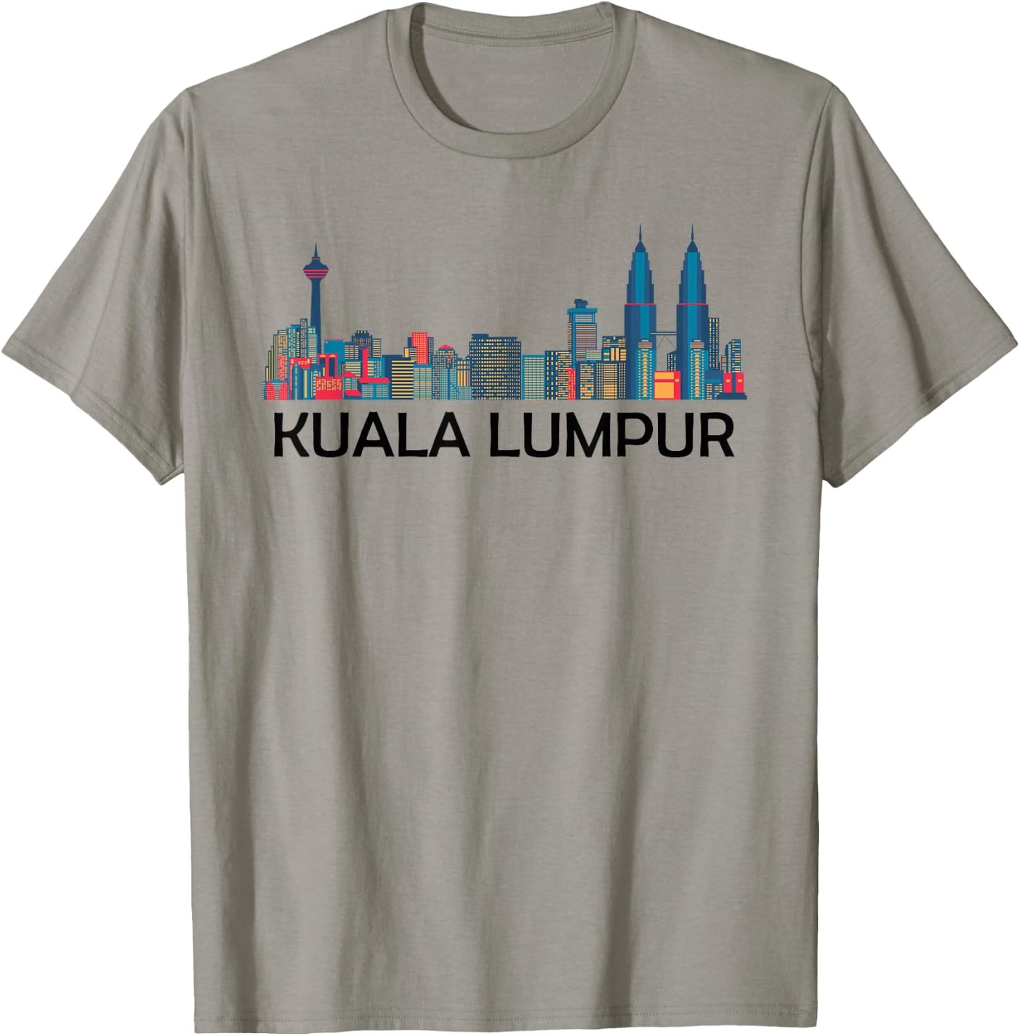 Kuala Lumpur Malaysia Skyscrapers Petronas Towers T-Shirt - T-Shirt | Sand