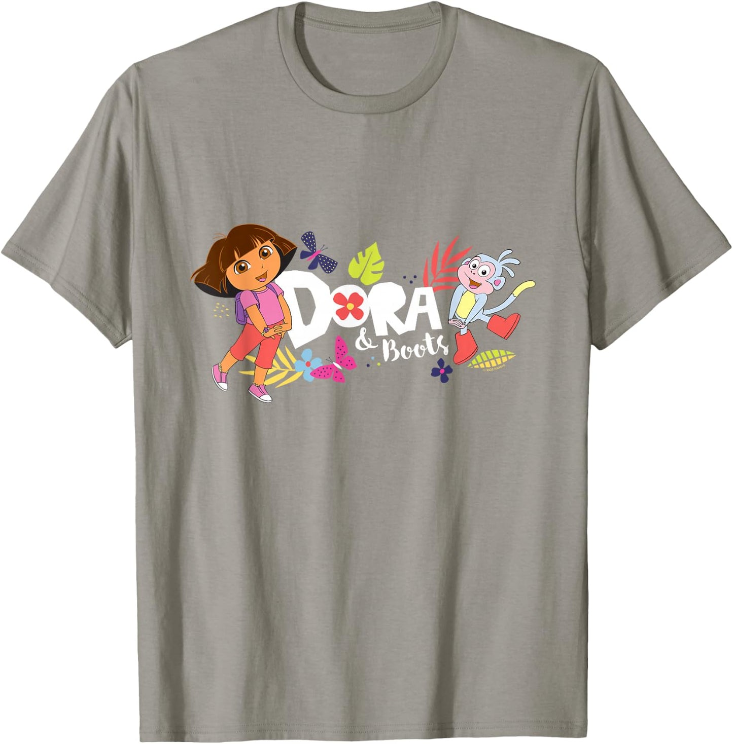 Dora the Explorer with Boots and Butterflies T-Shirt - T-Shirt | Sand