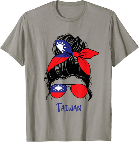 Taiwanese Girl Taiwan girl Taiwan woman flag T-Shirt - T-Shirt | Sand