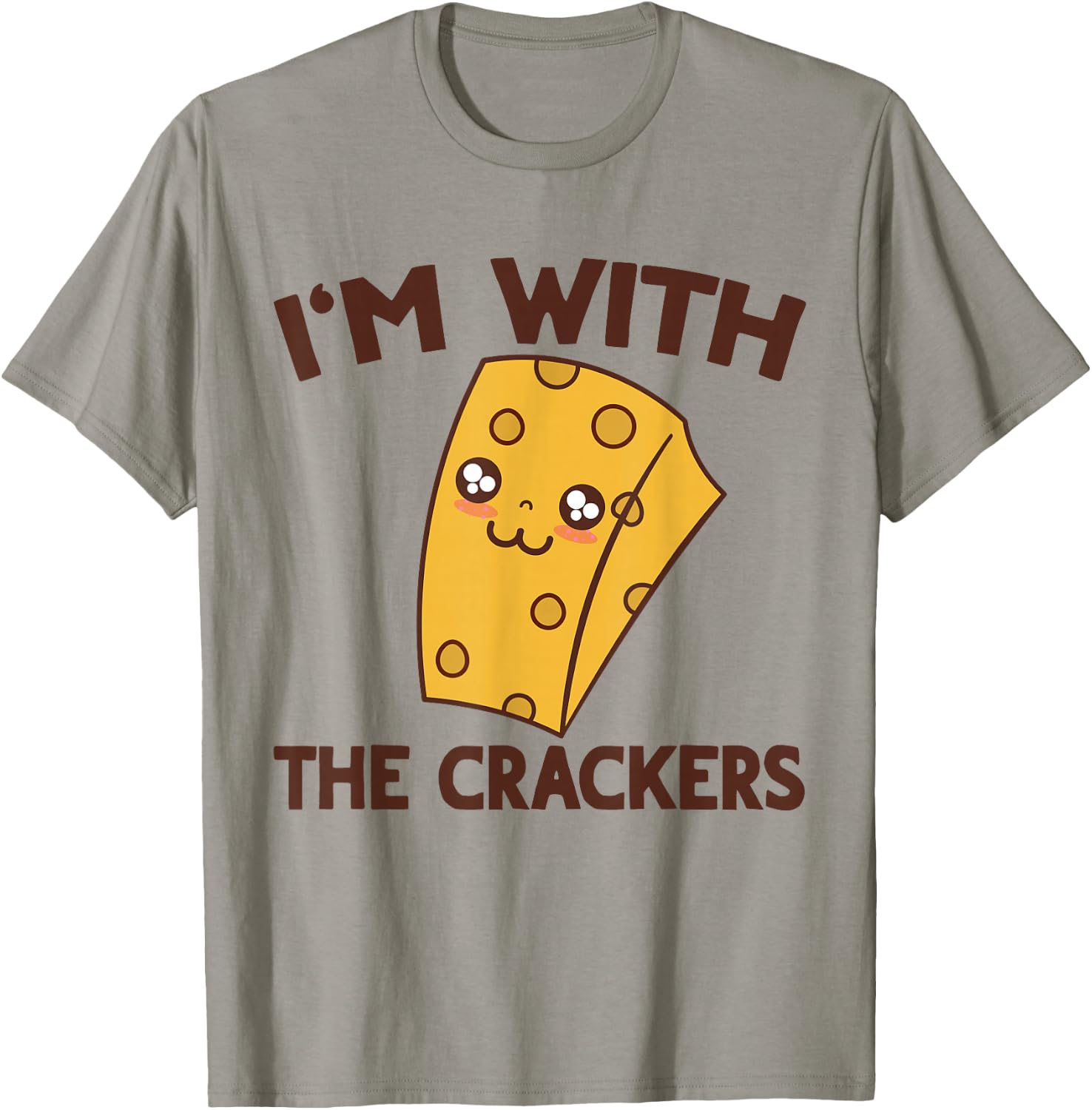 Cheese & Crackers Matching Couples His & Hers T-Shirt - T-Shirt | Sand