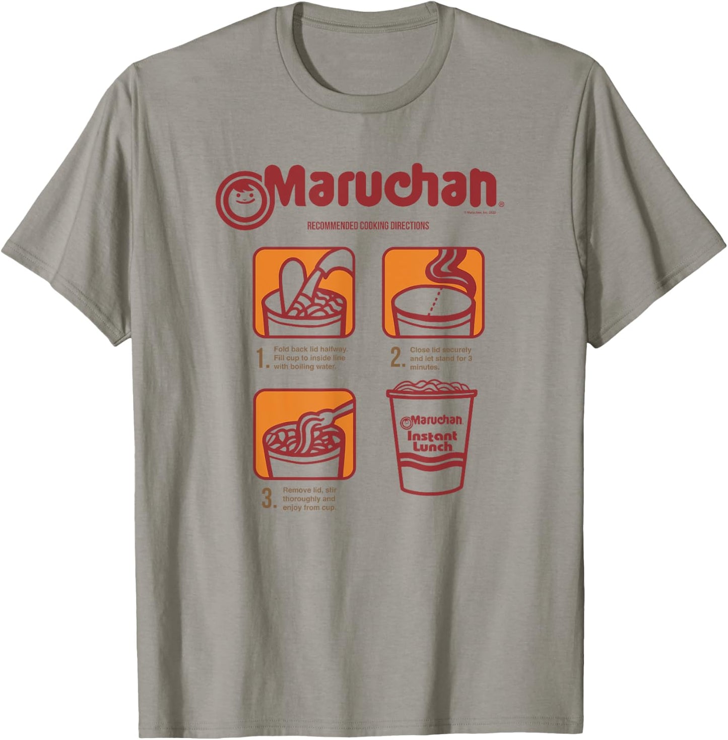 Maruchan Recommended Cooking Directions Poster T-Shirt - T-Shirt | Sand