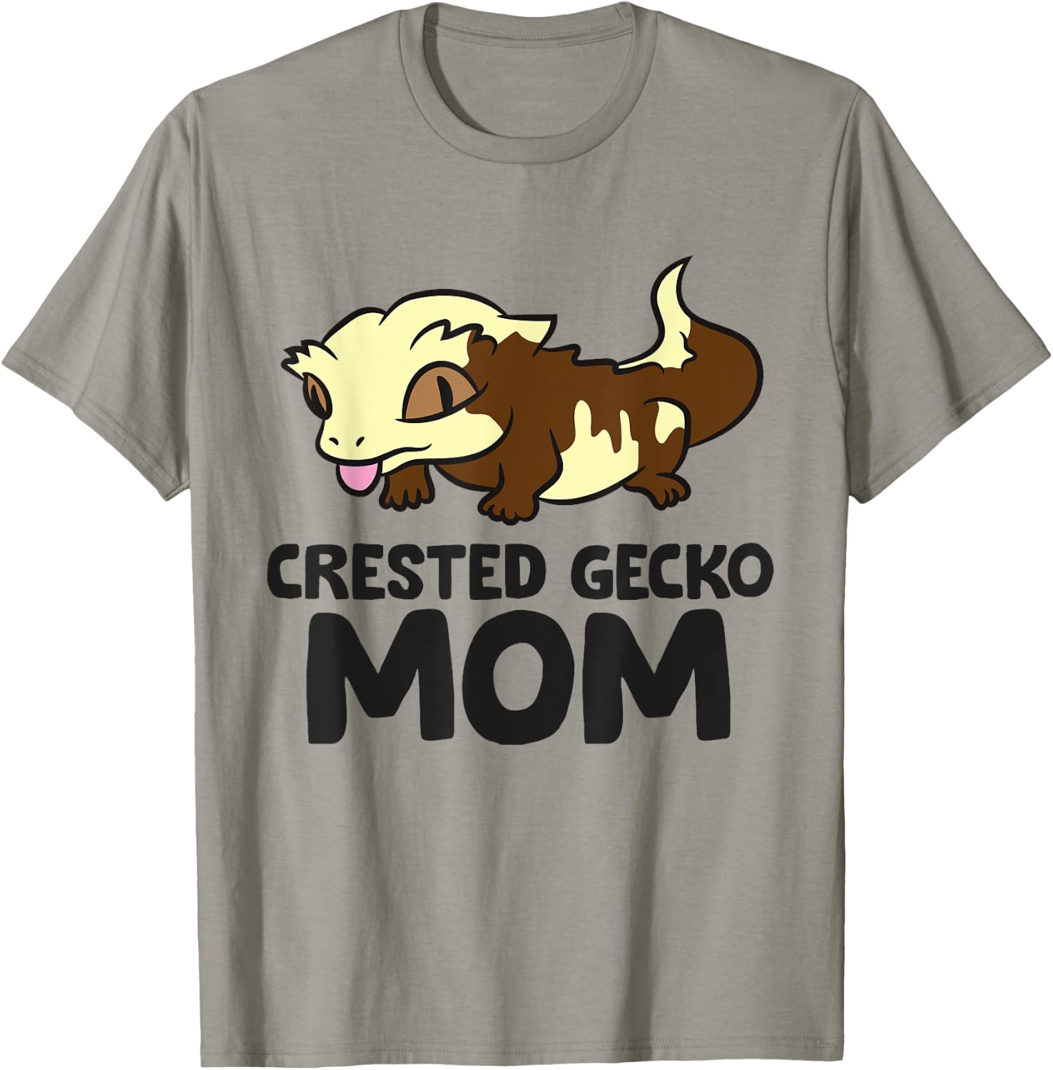Crested Gecko Mom Lizard Reptile Crested Gecko Mama T-Shirt - T-Shirt | Sand