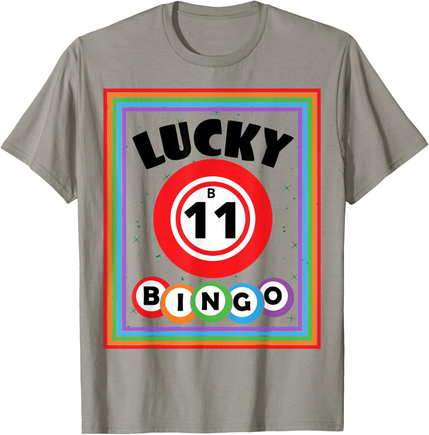 Lucky Bingo Number B11 Lucky Bingo Ball Bingo Lover T-Shirt - T-Shirt | Sand