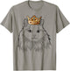 Siberian Cat Wearing Crown Women Kids T-Shirt - T-Shirt | Sand