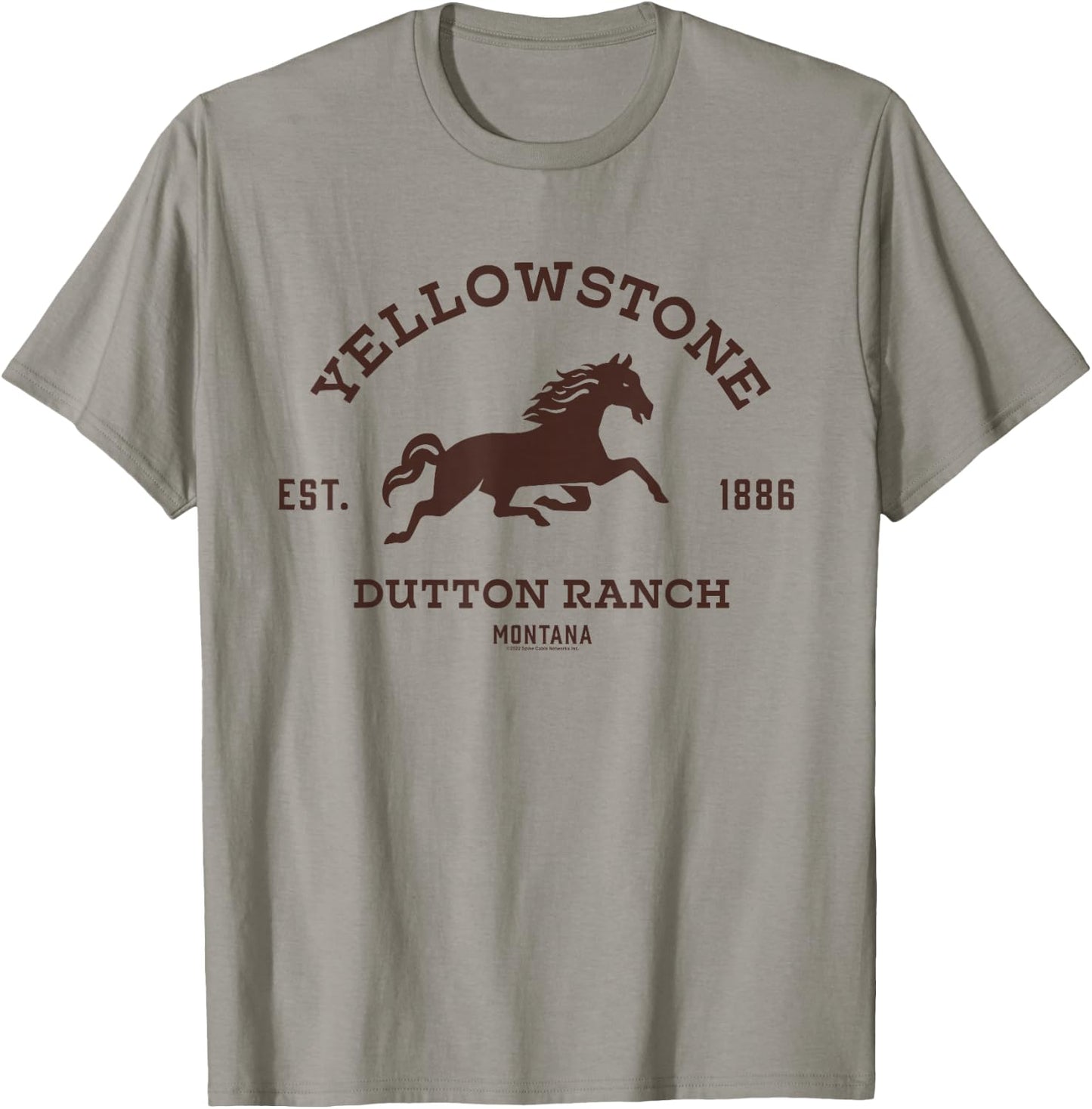 Yellowstone Dutton Ranch with Horse T-Shirt - T-Shirt | Sand
