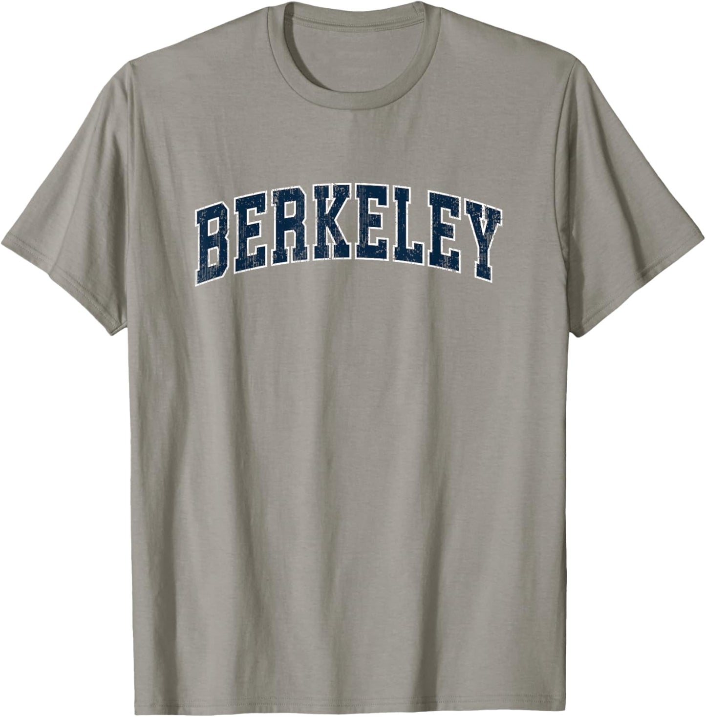 Berkeley California CA Vintage Sports Design Navy Design T-Shirt - T-Shirt | Sand