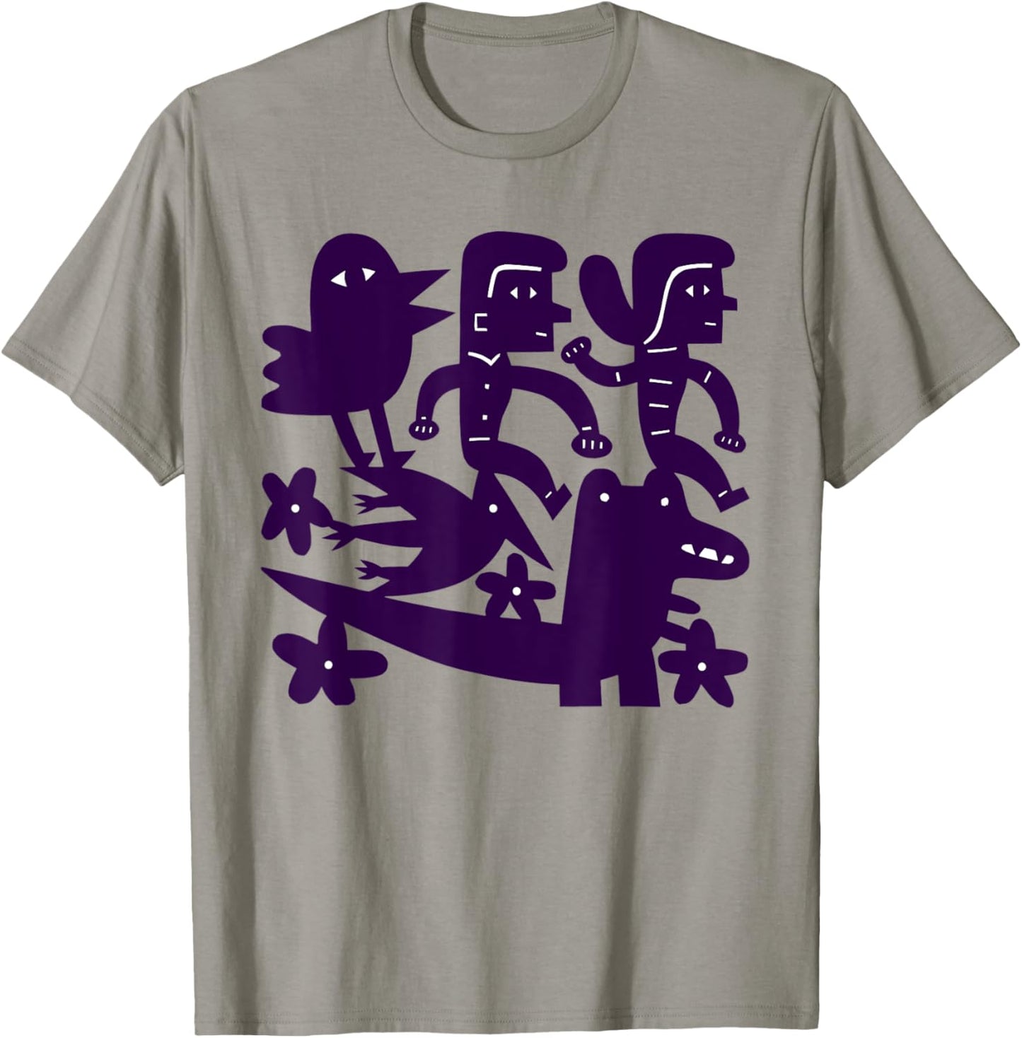 The Big Adventure paper cutting by Jad Fair T-Shirt - T-Shirt | Sand