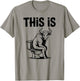 Funny Bull On Toilet This is T-Shirt - T-Shirt | Sand