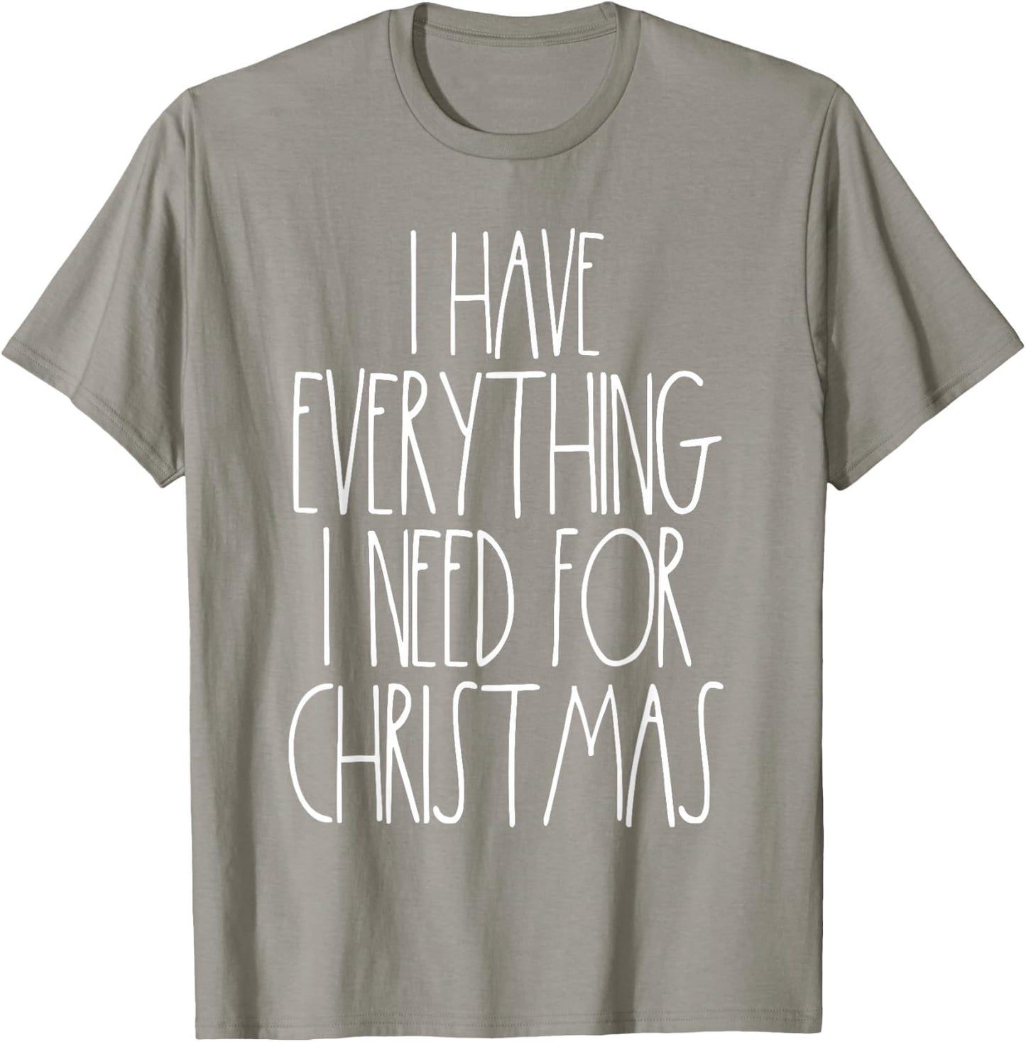 Couples Christmas Shirts Funny Matching Everything I Have Everything I Need For Christmas -Adults Red T-Shirt - T-Shirt | Sand