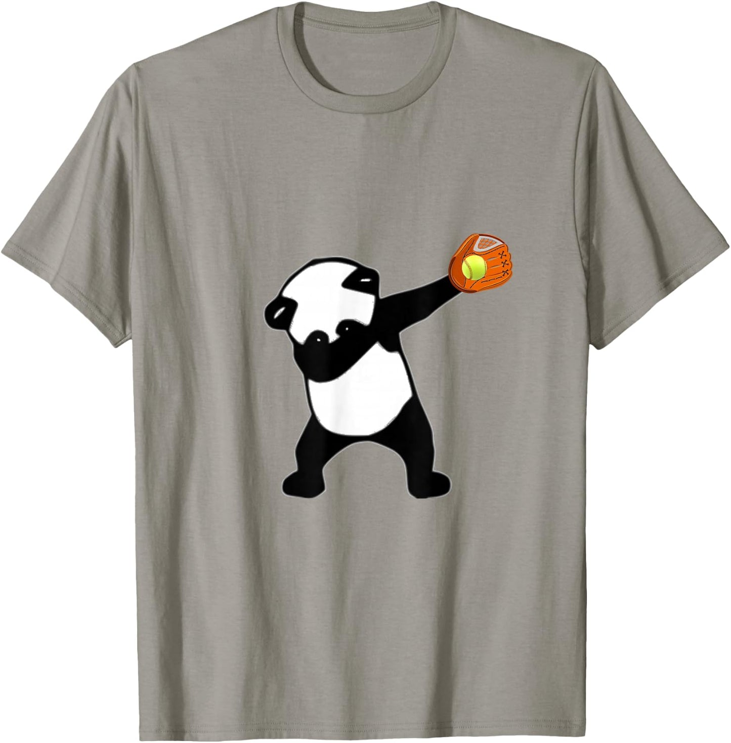 Dabbing Panda Bear Softball Baseball Glove Sport T-Shirt - T-Shirt | Sand