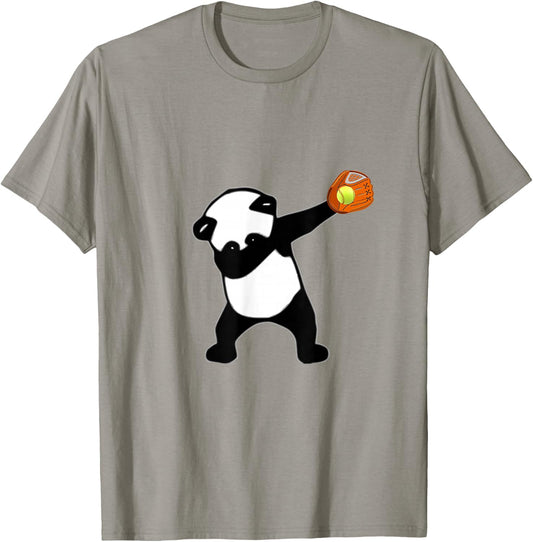 Dabbing Panda Bear Softball Baseball Glove Sport T-Shirt - T-Shirt | Sand